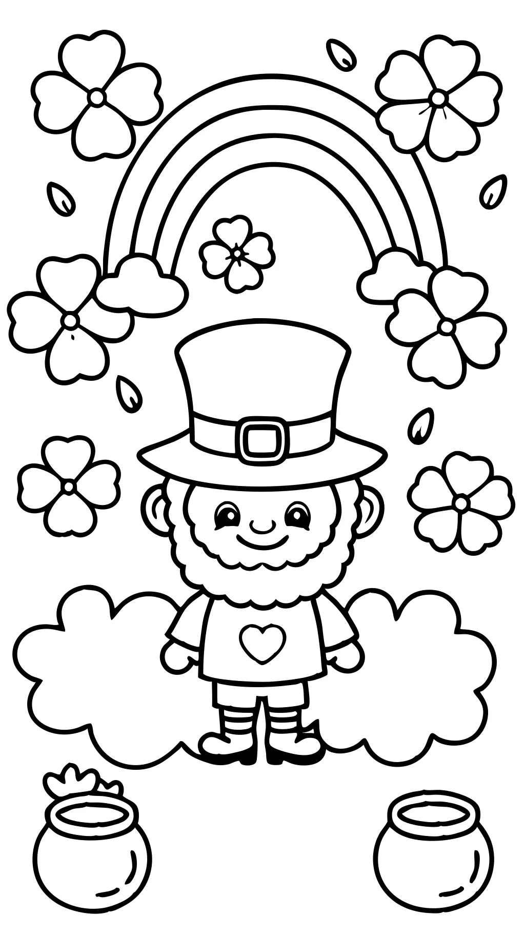 printable coloring pages of leprechauns